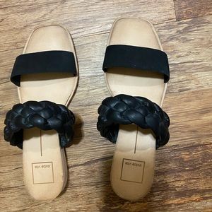 Dolce Vita black slides 2 straps size 7.5